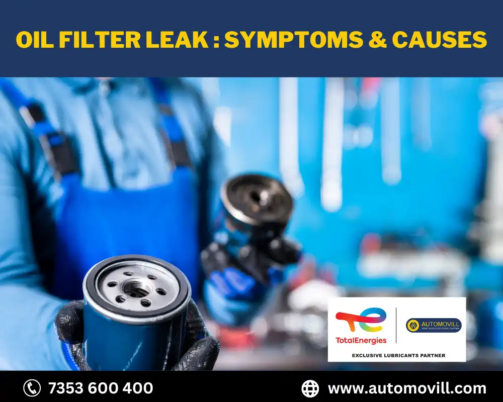 oil filter leak symptoms
