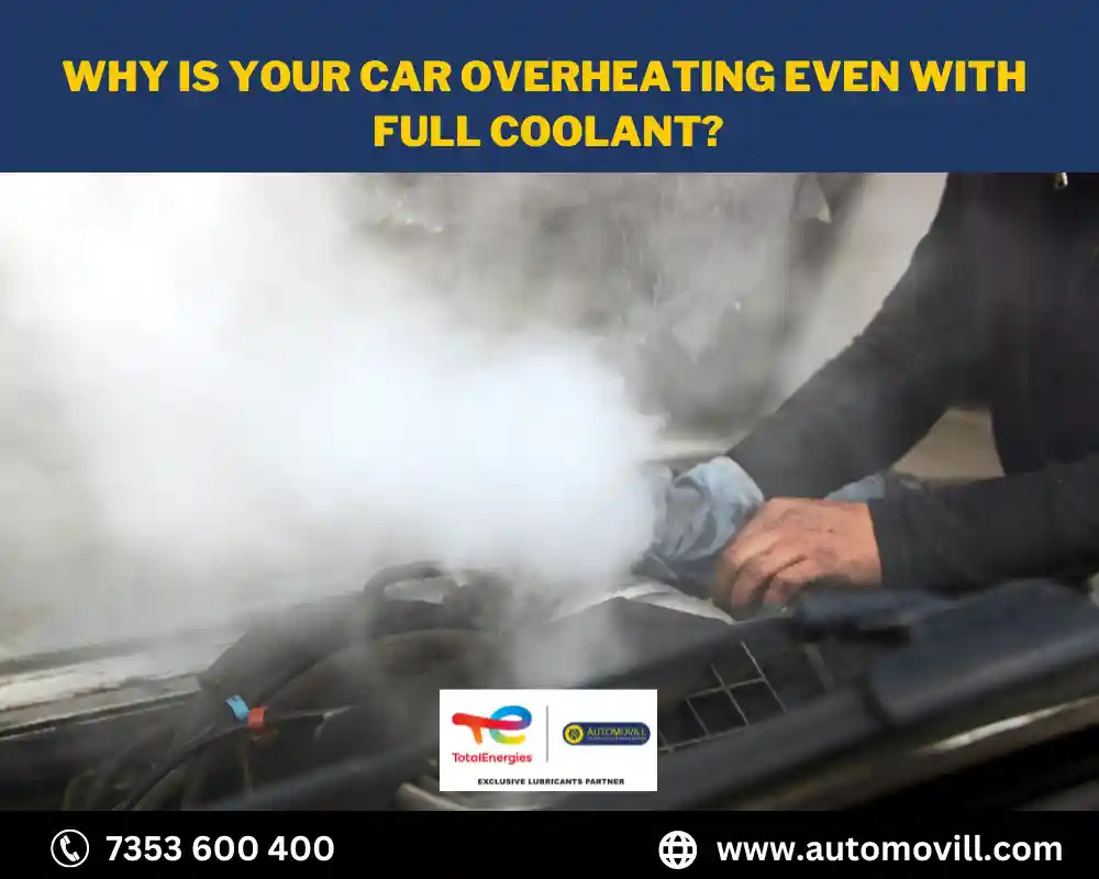 why car overheating with full coolant