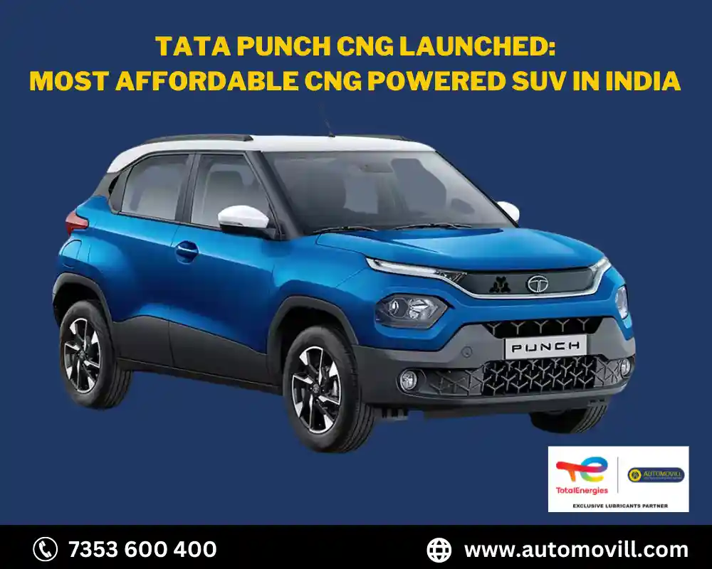 Tata Punch CNG Launched – Price, Engine, Exterior, Features